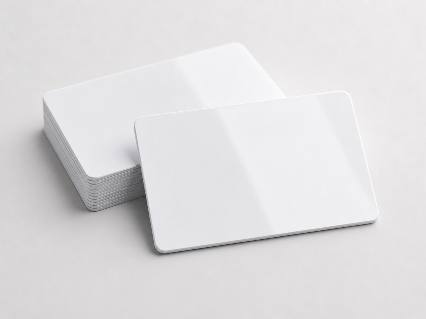 Thick blank PVC card stock